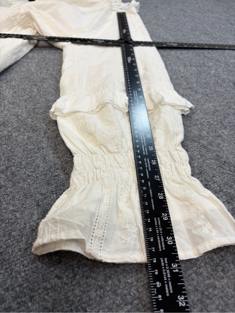 Ivy City Co White Embroidered Prairie Maxi Dress Cottagecore Victorian XXL - Picture 13 of 14